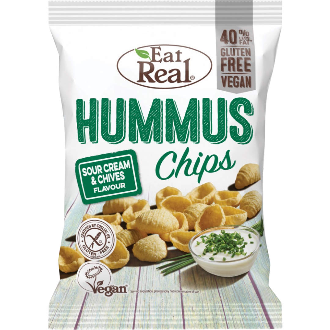 Eat Real Hummus Sour Cream & Chives 10X135G