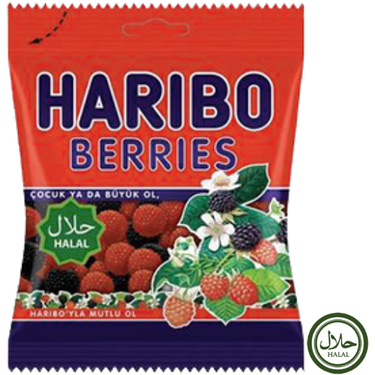 Haribo Halal Berries 24X80G