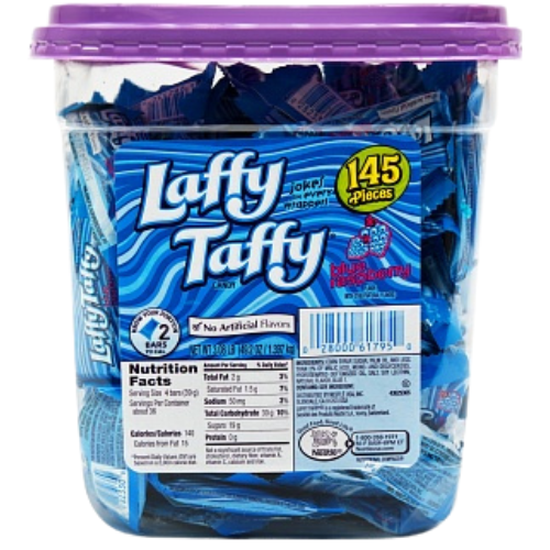 Laffy Taffy Candy Blue Raspberry *tube* 145pcs 145x10g