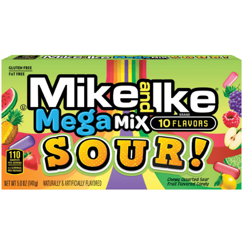 Mike & Ike Theater Mega Mix Sour 12X141G (Big)