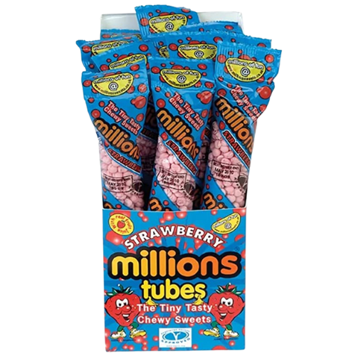 Millions Strawberry Tube 12X60G