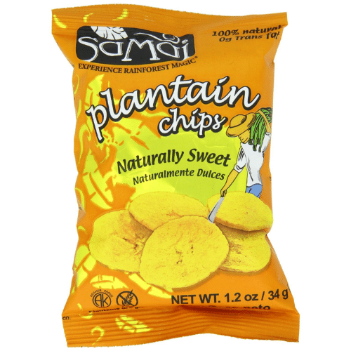 Samai Plantain Chips Natural Sweet 6X75G