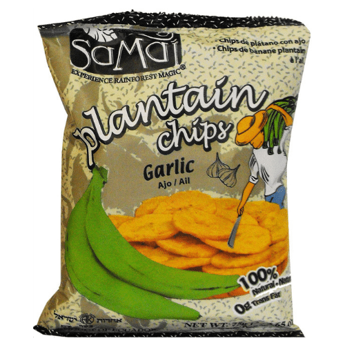 Samai Plantain Chips Garlic 6X75G