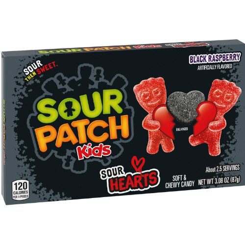 Sour Patch Kids Black Raspberry Sour Hearts (Box)