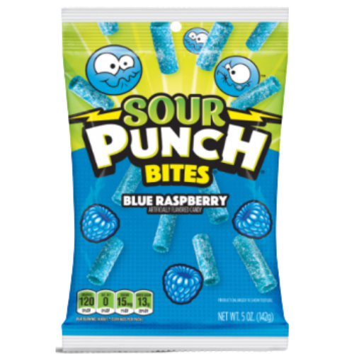 Sour Punch Blue Raspberry Bites