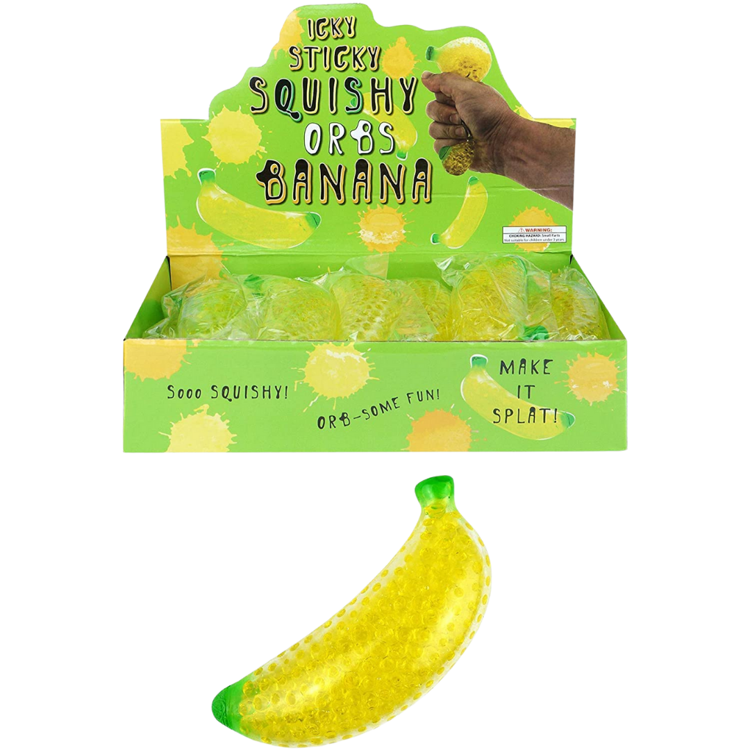Icky Sticky Squishy Banana 12Pcs