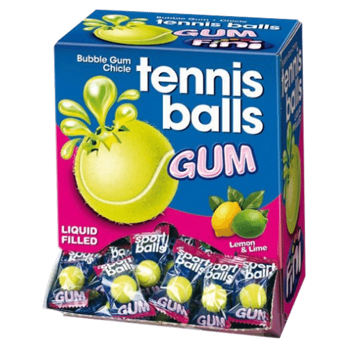 Fini Tennis Ball Bubble Gum 200X6G