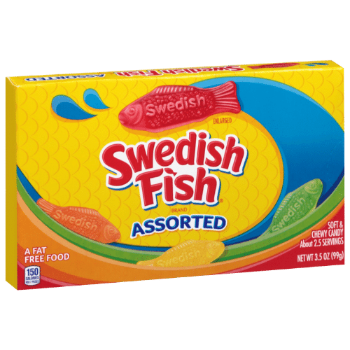 Swedish Fish Assorted 12X88G (3.1Oz)